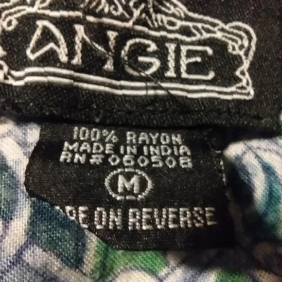 Angie Crop Asymmetrical Blouse, Bell 3/4 Sleeves, Lace,Tie, Paisley Blue+White,M - Picture 3 of 6